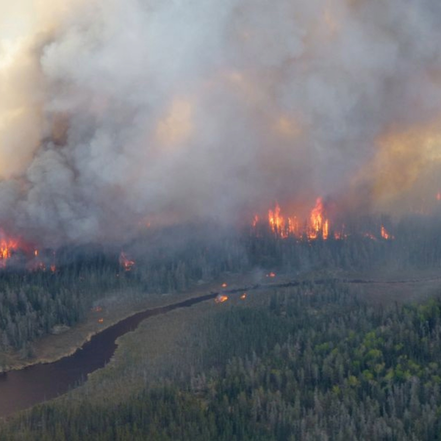 <p>Kanādā plosās vairāk nekā 200 savvaļas ugunsgrēku</p>