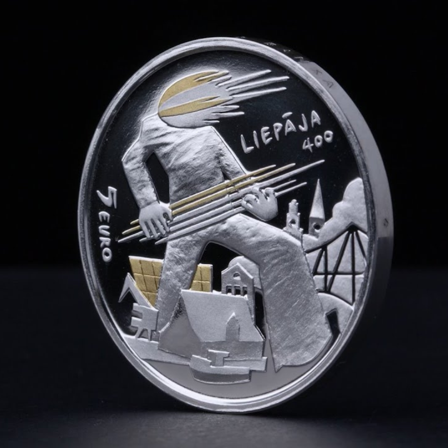 <p>Izdod Liepājas 400 gadu jubilejai veltītu sudraba kolekcijas monētu</p>