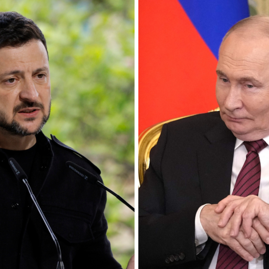 <p>Zelenskis gatavs tikties ar Putinu bez priek&scaron;nosacījumiem</p>