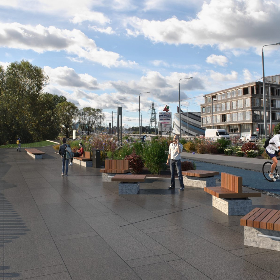 <p>Decembra beigās iedzīvotājiem varētu atvērt Mūkusalas ielas krasta promenādi</p>