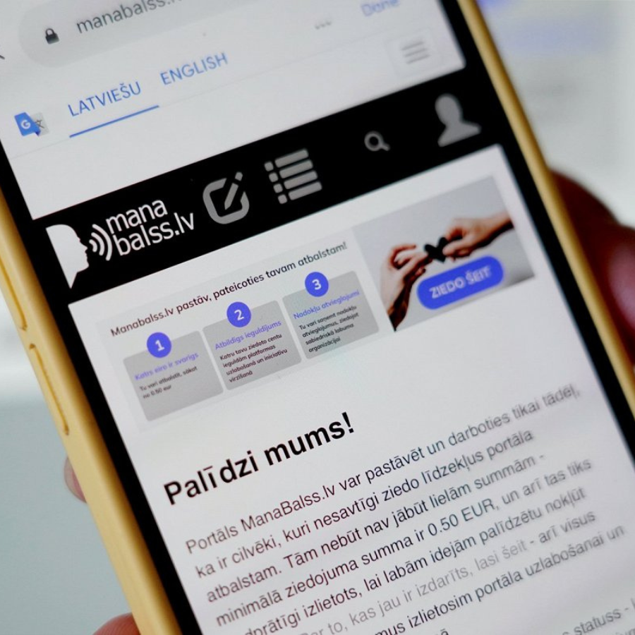 <p>Aicina Saeimu nodro&scaron;ināt pastāvīgu finansējumu "Manabalss.lv" darbībai</p>