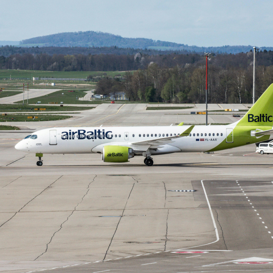 <p>"airBaltic" iekļauta pasaules dro&scaron;āko lidsabiedrību reitingā</p>