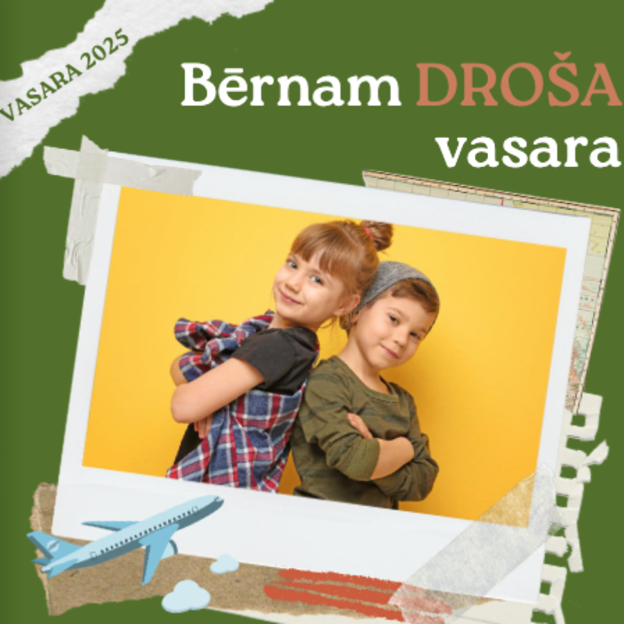 <p>&ldquo;Bērnam dro&scaron;a vasara&rdquo; - digitāls ceļvedis vecākiem bērnu labbūtībai</p>