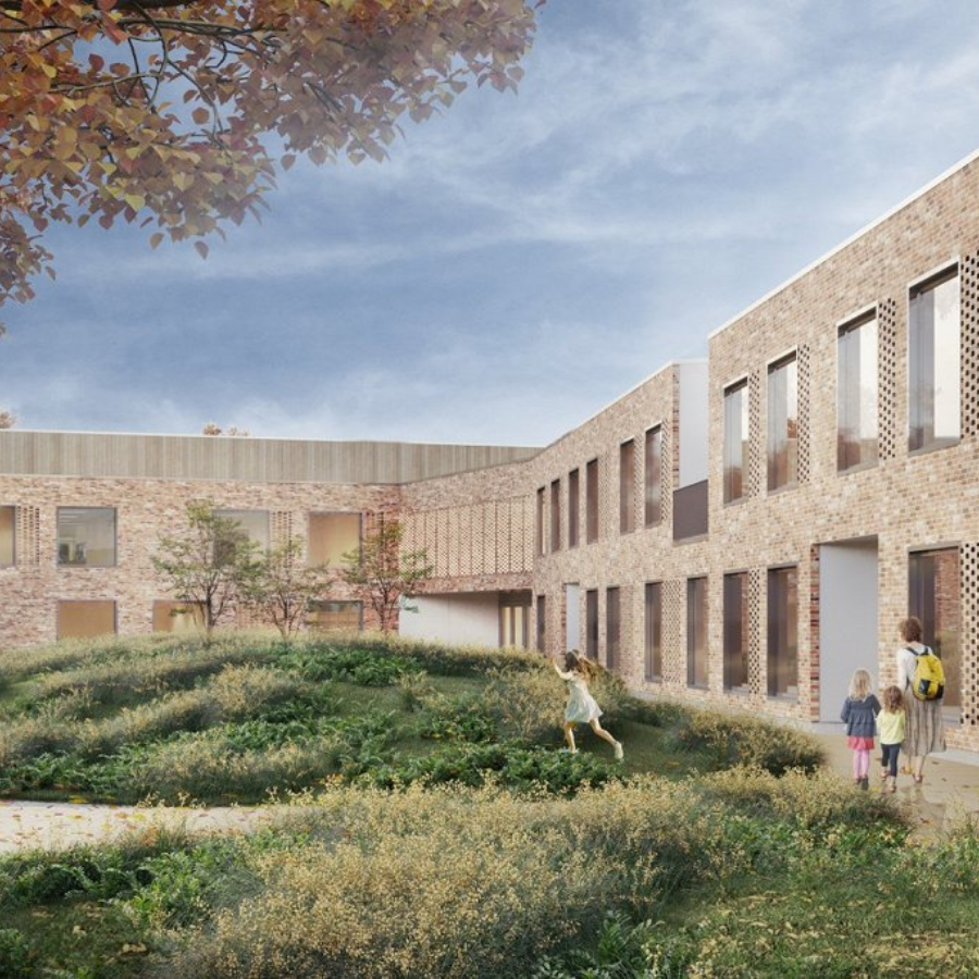 <p>Rīgā sākta jaunas sākumskolas būvniecība</p>